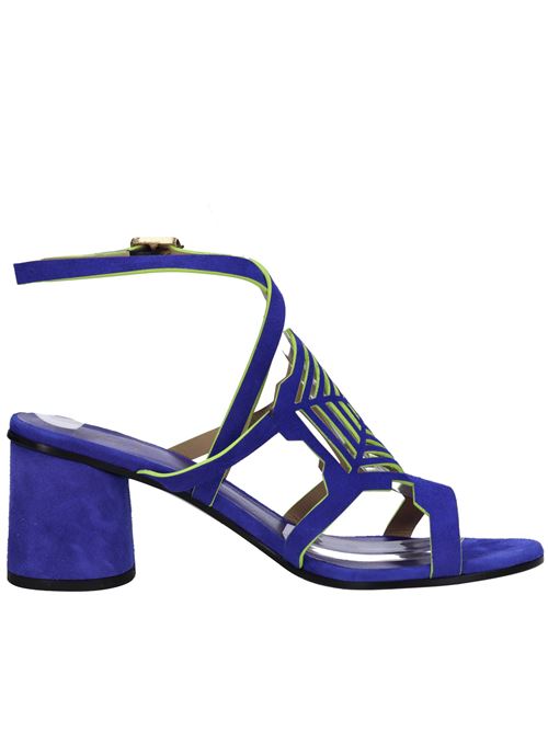 Sandali in camoscio FABI | FD7626B ASIAGOBLU-VERDE